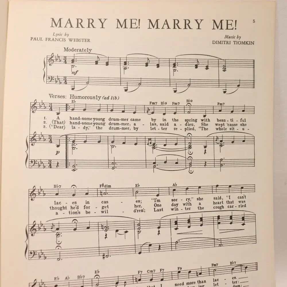 Friendly Persuasion Vocal Selection Songbook Sheet Music Collection Score Photos